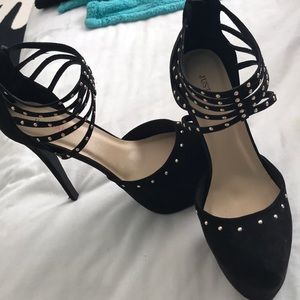 JustFab Black Platform Heels